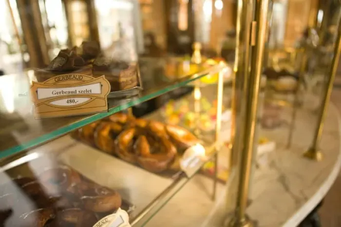Framed Print : HUNGARY-Budapest: Pest- Interior of Gerbeaud Cake Shop (most famous in Budapest)