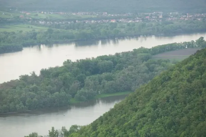 Framed Print : HUNGARY-DANUBE BEND-Visegrad: Szentendre Island View & Danube River Framed Print : HUNGARY-DANUBE BEND-Visegrad: Szentendre Island View & Danube River