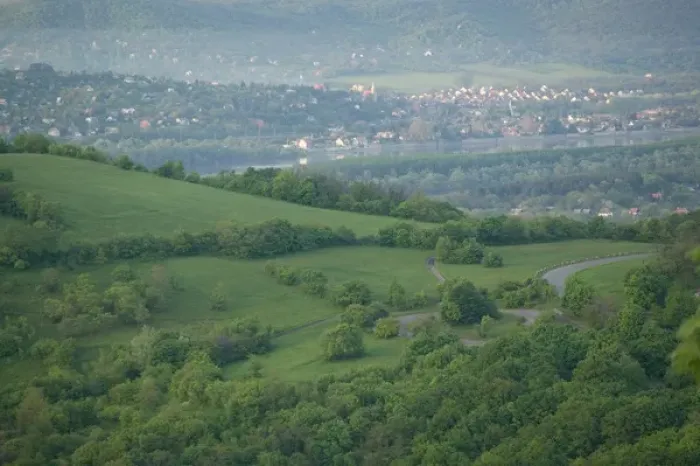 Framed Print : HUNGARY-DANUBE BEND-Visegrad: View of Danube River Hillsides Framed Print : HUNGARY-DANUBE BEND-Visegrad: View of Danube River Hillsides