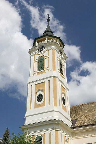 HUNGARY - Great Plain - BAJA: Franciscan Church (b. 1728)  /  Belltower