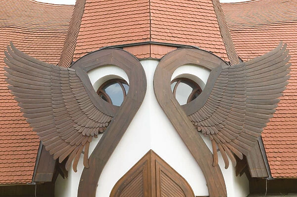 HUNGARY-Lake Balaton Region-SIOFOK: Detail of Garuda Bird motif