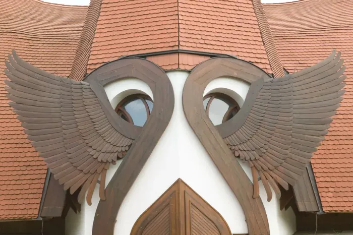 Framed Print : HUNGARY-Lake Balaton Region-SIOFOK: Detail of Garuda Bird motif