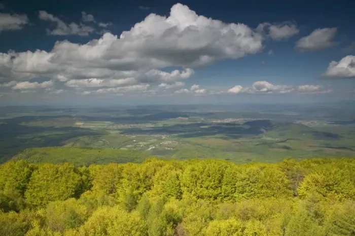 Framed Print : HUNGARY-Northern Uplands  /  Matra Hills-Kekesteto: Mt. Kekes- Tallest Mountain in Hungary