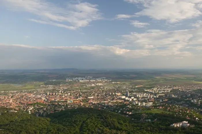 Framed Print : HUNGARY-Southern Transdanubia-PECS: Town View from TV Tower Framed Print : HUNGARY-Southern Transdanubia-PECS: Town View from TV Tower