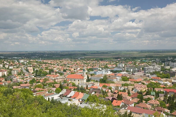 HUNGARY-Southern Transdanubia-SZEKSZARD: Town View with Inner City Catholic Church