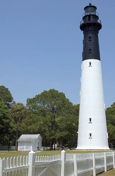 Hunting Island Lighthouse in Hunting Island State Park, Hunting Island, South Carolina