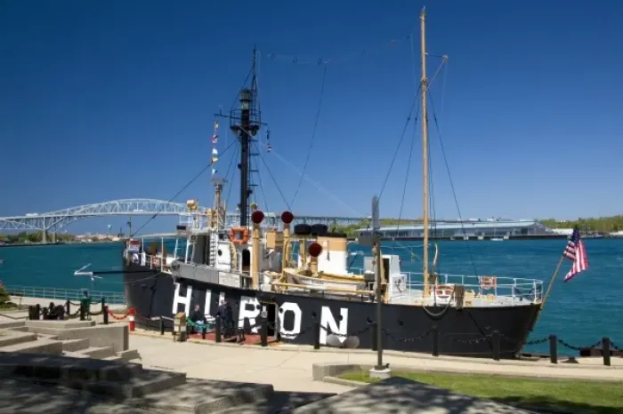Framed Print : The Huron Lightship Museum at Pine Grove Park in Port Huron, Michigan Framed Print : The Huron Lightship Museum at Pine Grove Park in Port Huron, Michigan