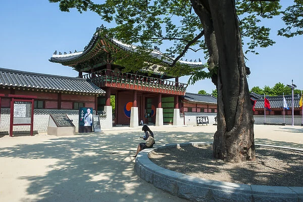 Hwaseong Haenggung palace in the Unesco world heritage sight the fortress of Suwon