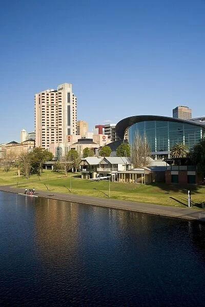 Hyatt Regency Hotel, Adelaide Convention Centre, and Torrens Lake, Adelaide, South Australia
