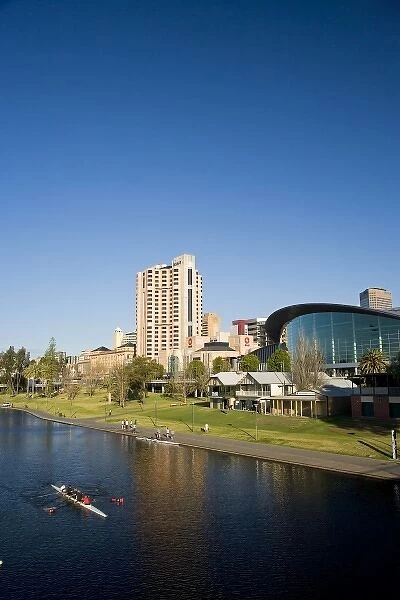 Hyatt Regency Hotel, Adelaide Convention Centre, Rowers and Torrens Lake, Adelaide