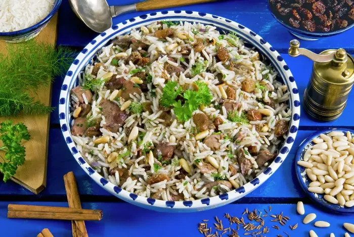 Framed Print : Ic Pilav, rice with liver, raisin, pine nuts, cinnamon, Turkish food, Turkey Framed Print : Ic Pilav, rice with liver, raisin, pine nuts, cinnamon, Turkish food, Turkey