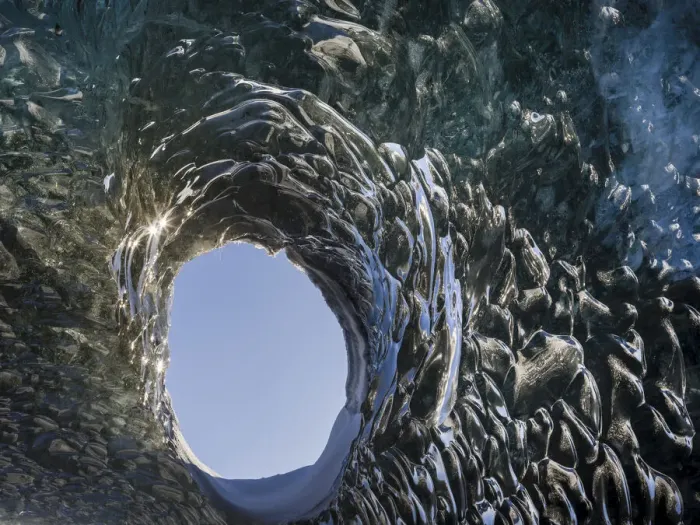Framed Print : Ice cave at the northern shore of glacial lagoon Jokulsarlon in glacier Framed Print : Ice cave at the northern shore of glacial lagoon Jokulsarlon in glacier