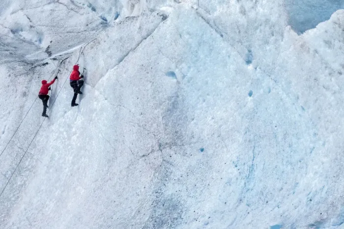 Framed Print : Ice climbing, Mendenhall Glacier, Juneau, Alaska, USA