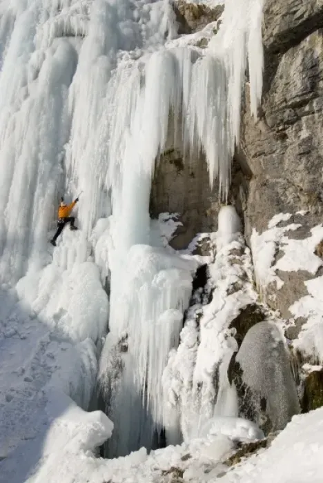 Framed Print : Ice Climbing Stewart Falls, Wasatch Mountains, UT (MR) Framed Print : Ice Climbing Stewart Falls, Wasatch Mountains, UT (MR)