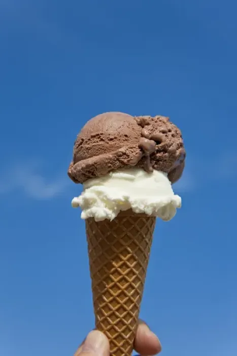 Framed Print : Ice cream cone, chocolate & vanilla, Sicily, Italy Framed Print : Ice cream cone, chocolate & vanilla, Sicily, Italy