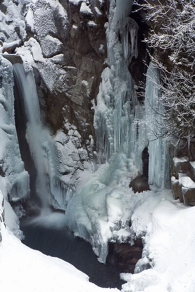 Ice falls. Christine Falls, Mount Rainier National Park, Washington. US