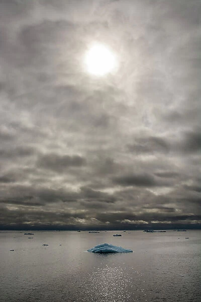 Ice floes in the Erik, the strait separating Kong Karls Land from Nordaustlandet, Svalbard, Norway