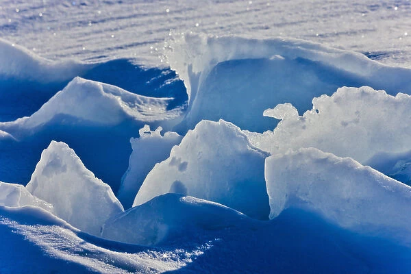 Ice pattern, Iles de la Madeleine, Quebec, Canada