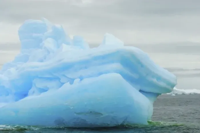 Framed Print : iceberg floating off the western Antarctic peninsula, Antarctica, Southern Ocean