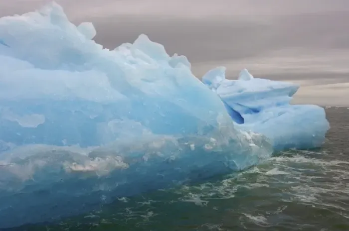 Framed Print : iceberg floating off the western Antarctic peninsula, Antarctica, Southern Ocean