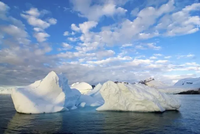 Framed Print : iceberg floating off the western Antarctic peninsula, Antarctica, Southern Ocean