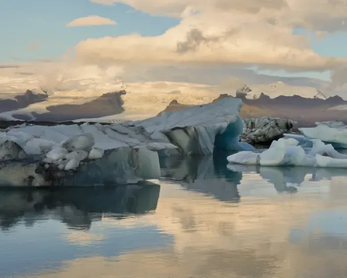 Framed Print : Iceberg formations broken off from the Breidamerkurjokull glacier, part of the Vatnajokull