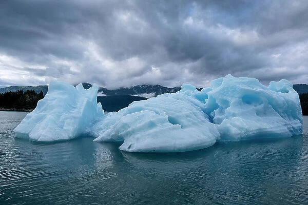 Iceberg glows in Endicott Arm