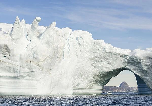 Iceberg in the Uummannaq Fjord System. America, North America, Greenland, Denmark