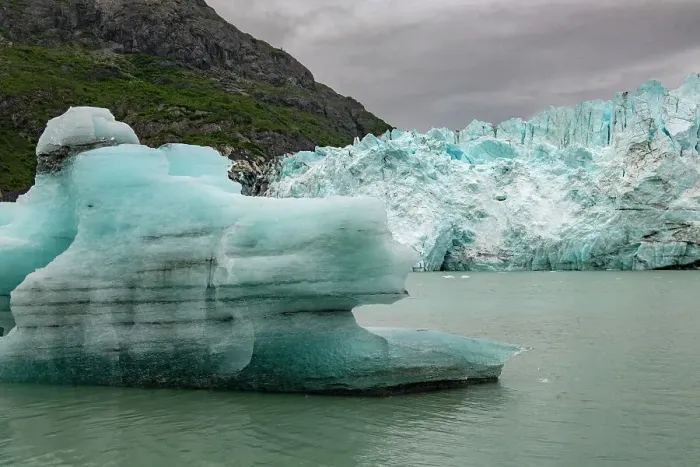 Framed Print : Icebergs from Margerie Glacier slowly melt into Glacier Bay Framed Print : Icebergs from Margerie Glacier slowly melt into Glacier Bay