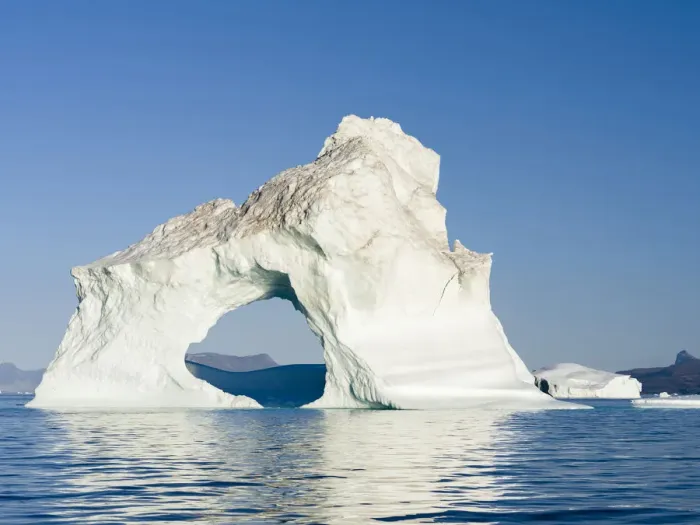 Framed Print : Icebergs in the Uummannaq fjord system, northwest Greenland, Denmark