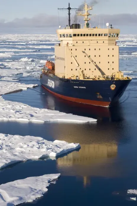 Framed Print : The icebreabker Kapitan Khlebnikov cruising through pancake ice Greenland Sea East Framed Print : The icebreabker Kapitan Khlebnikov cruising through pancake ice Greenland Sea East