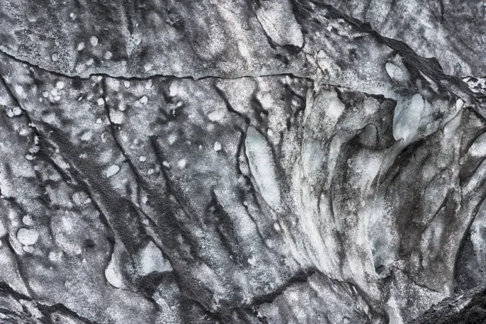 Framed Print : Iceland, abstract ash and ice formation on the Solheimajokull Glacier Framed Print : Iceland, abstract ash and ice formation on the Solheimajokull Glacier