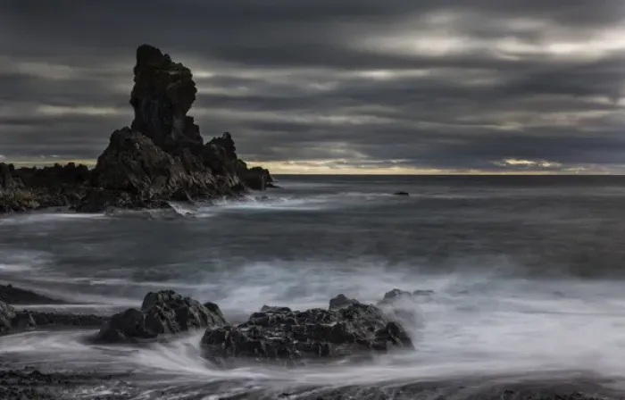 Framed Print : Iceland, Dritvik. Stormy shoreline scenic. Credit as: Bill Young / Jaynes Gallery / DanitaDelimont Framed Print : Iceland, Dritvik. Stormy shoreline scenic. Credit as: Bill Young / Jaynes Gallery / DanitaDelimont