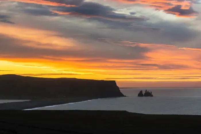 Framed Print : Iceland, Dyrholaey. Sunrise over ocean and land Framed Print : Iceland, Dyrholaey. Sunrise over ocean and land