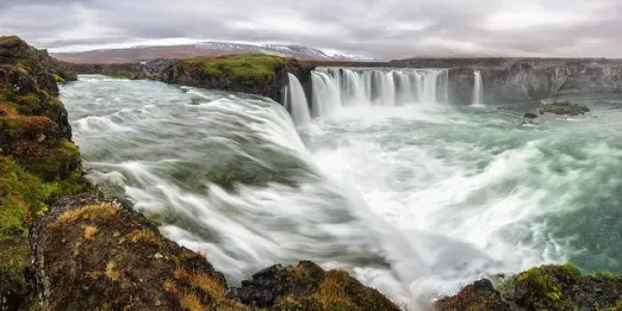 Framed Print : Iceland, Godafoss. Scenic of waterfall. Credit as: Dennis Kirkland / Jaynes Gallery Framed Print : Iceland, Godafoss. Scenic of waterfall. Credit as: Dennis Kirkland / Jaynes Gallery