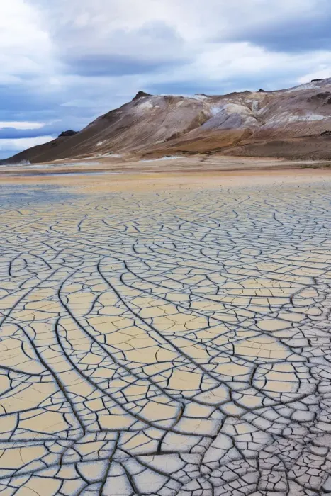 Framed Print : Iceland, Lake Myvatn District, Hverir Geothermal Area, mud flats Framed Print : Iceland, Lake Myvatn District, Hverir Geothermal Area, mud flats