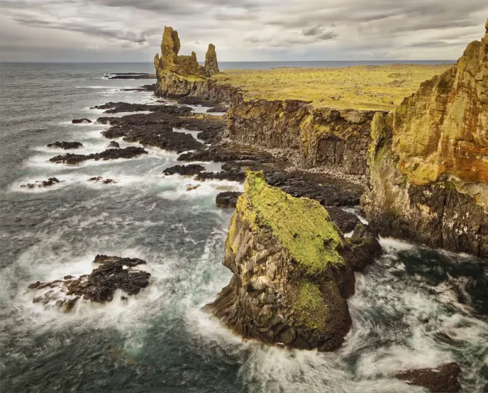 Framed Print : Iceland, Snaefellsnes Peninsula, Londrangar Cliffs Framed Print : Iceland, Snaefellsnes Peninsula, Londrangar Cliffs