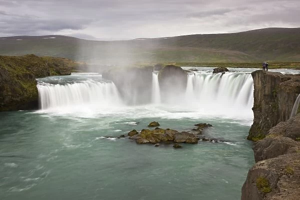 Iceland. View of Godafoss Falls on the Skjalfandafljot River. Credit as: Don Grall