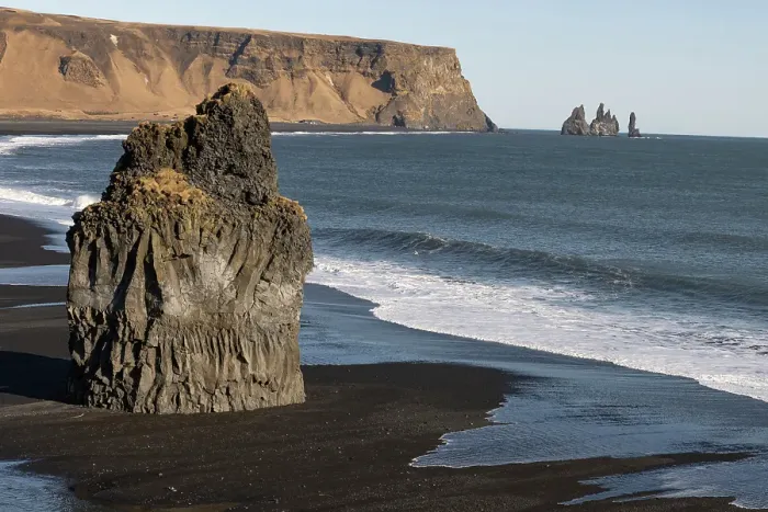Framed Print : Iceland, Vik. Reynisfjara black sand beach Framed Print : Iceland, Vik. Reynisfjara black sand beach