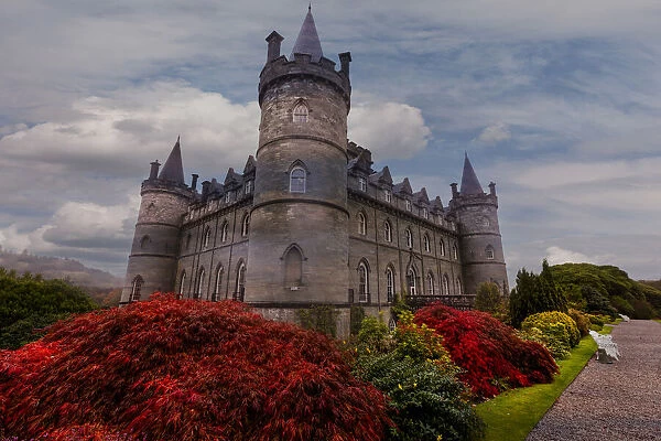 Iconic Inveraray Castle in Argyll, Scotland