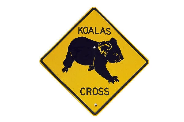 Iconic yellow Kiwi warning sign, New Zealand
