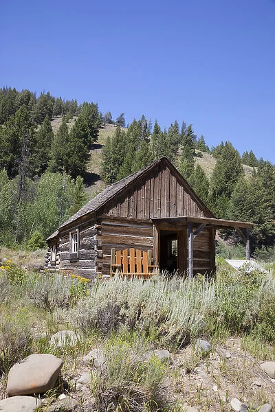ID, Custer, (1880s gold mining town) Miners Cabin