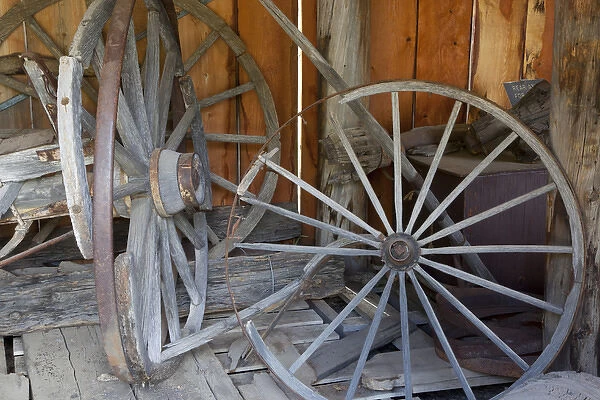 ID, Custer, (1880s gold mining town) Wagon wheels