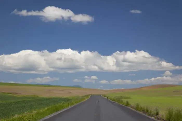 Framed Print : ID, The Palouse, Latah County, Road, farmland, and clouds Framed Print : ID, The Palouse, Latah County, Road, farmland, and clouds