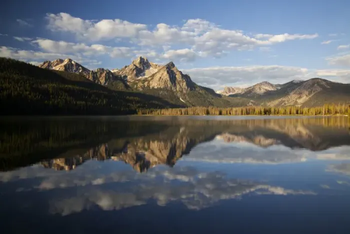 Framed Print : ID, Sawtooth National Recreation Area, Stanley Lake and McGowan Peak Framed Print : ID, Sawtooth National Recreation Area, Stanley Lake and McGowan Peak