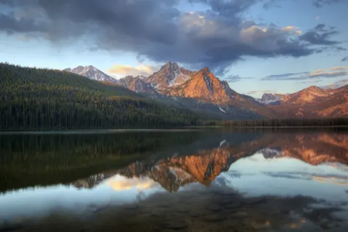Framed Print : ID, Sawtooth National Recreation Area, Stanley Lake and McGowan Peak Framed Print : ID, Sawtooth National Recreation Area, Stanley Lake and McGowan Peak