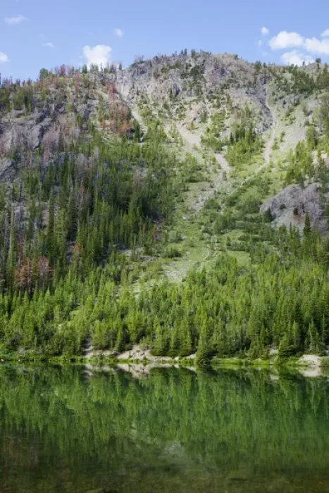 Framed Print : ID, Sawtooth National Recreation Area, Titus Lake