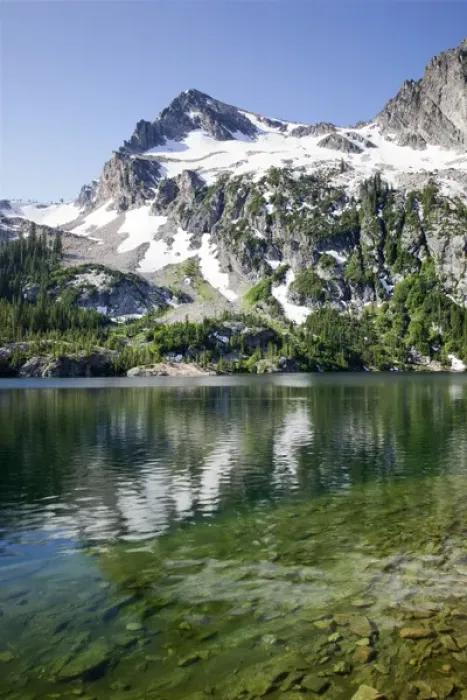 Framed Print : ID, Sawtooth Wilderness, Alpine Lake Framed Print : ID, Sawtooth Wilderness, Alpine Lake