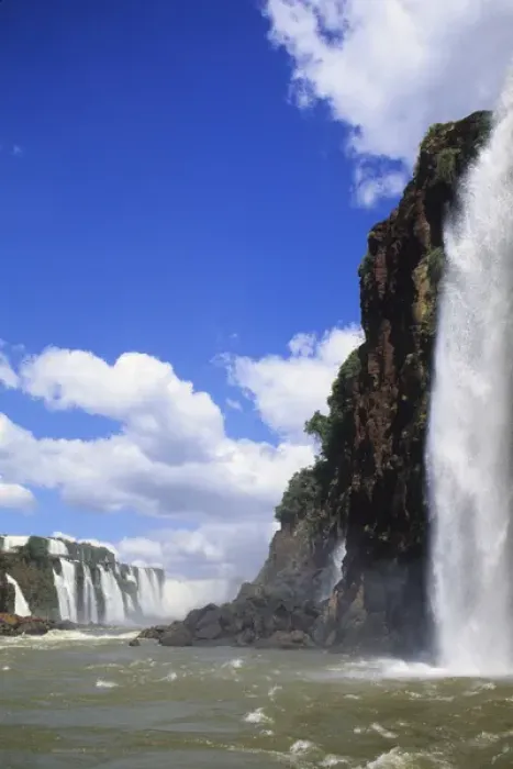 Framed Print : 05. Iguacu Falls, Rapids On River Raft, Brazil