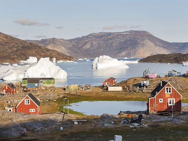 Ikerasak, a small traditional fishing village on Ikerasak Island in the Uummannaq fjord system